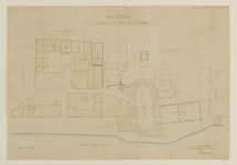 216578 Plattegrond van het gebouwencomplex van de voormalige koperpletterij van W.H. de Heus, gelegen tussen de ...